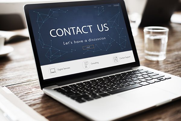 Contact Register Feedback Support Help Concept